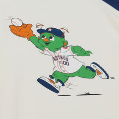 Houston Astros Mitchell & Ness Women's Boyfriend Raglan T-Shirt - Cream T-shirts
