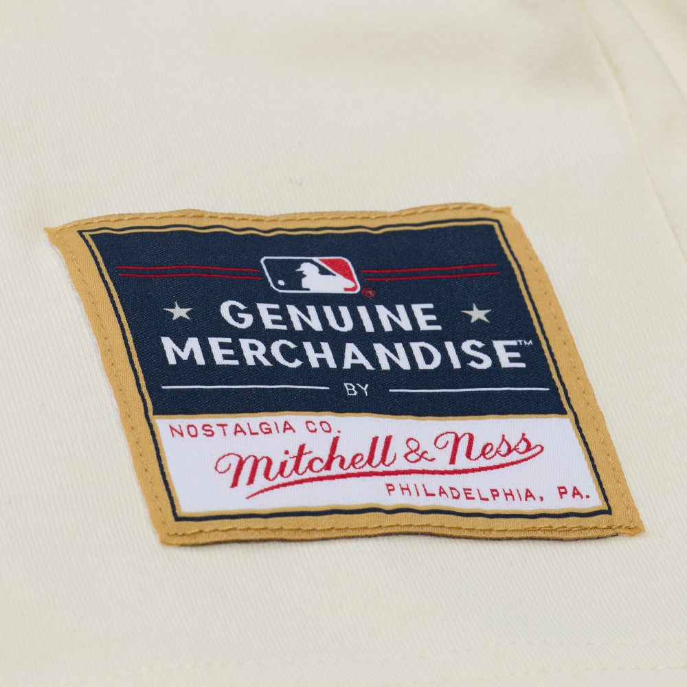Milwaukee Brewers Mitchell & Ness Women's Boyfriend Raglan T-Shirt - Cream T-shirts