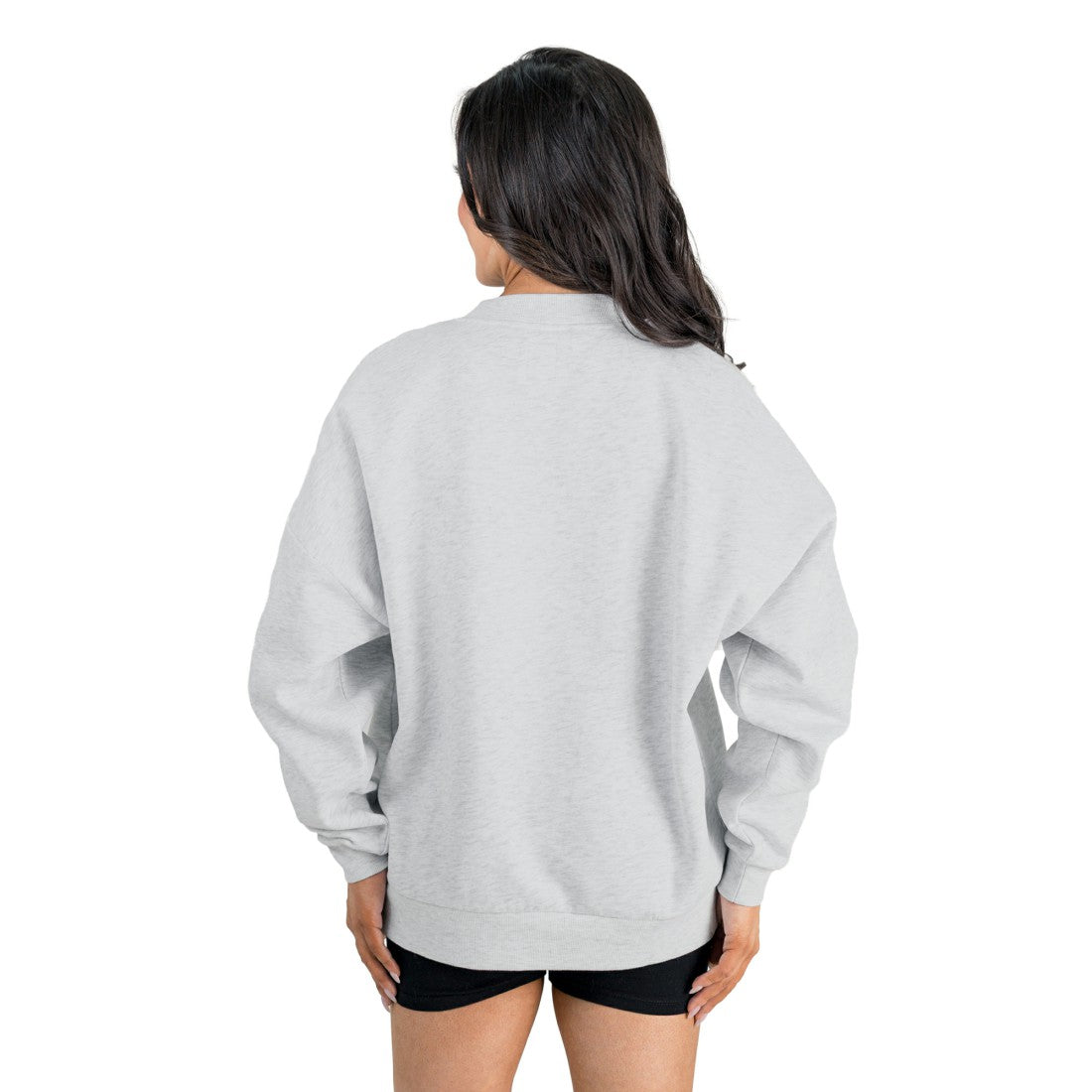 Detroit Lions Gameday Couture Women's Home Turf Oversized Premium Fleece Pullover Sweatshirt - Ash Pullover