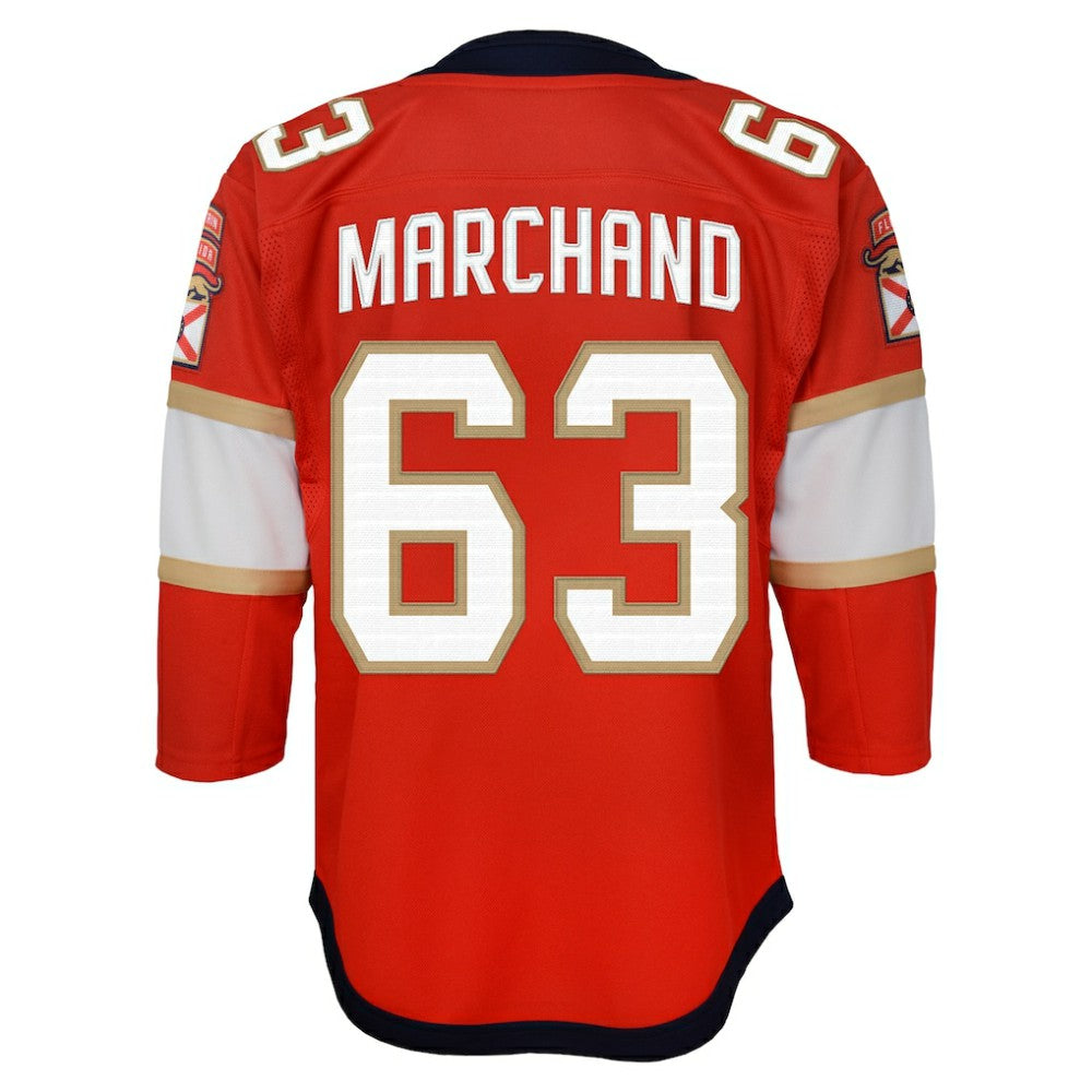 Brad Marchand Florida Panthers Outerstuff Youth Premier Player Jersey - Red | US 203319986