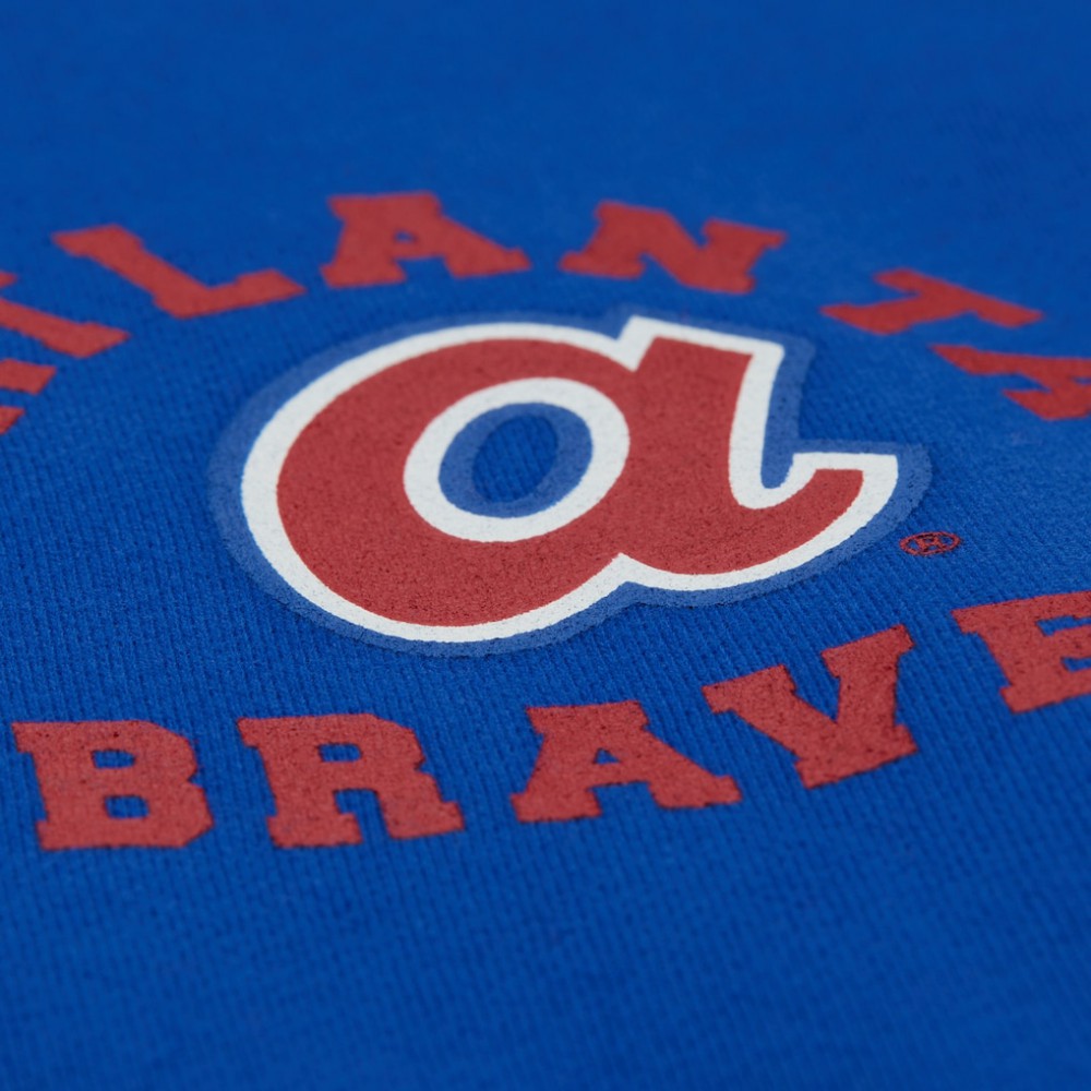 Atlanta Braves Mitchell & Ness Women's Cooperstown Collection Crewneck Sweatshirt - Royal Sweatshirts