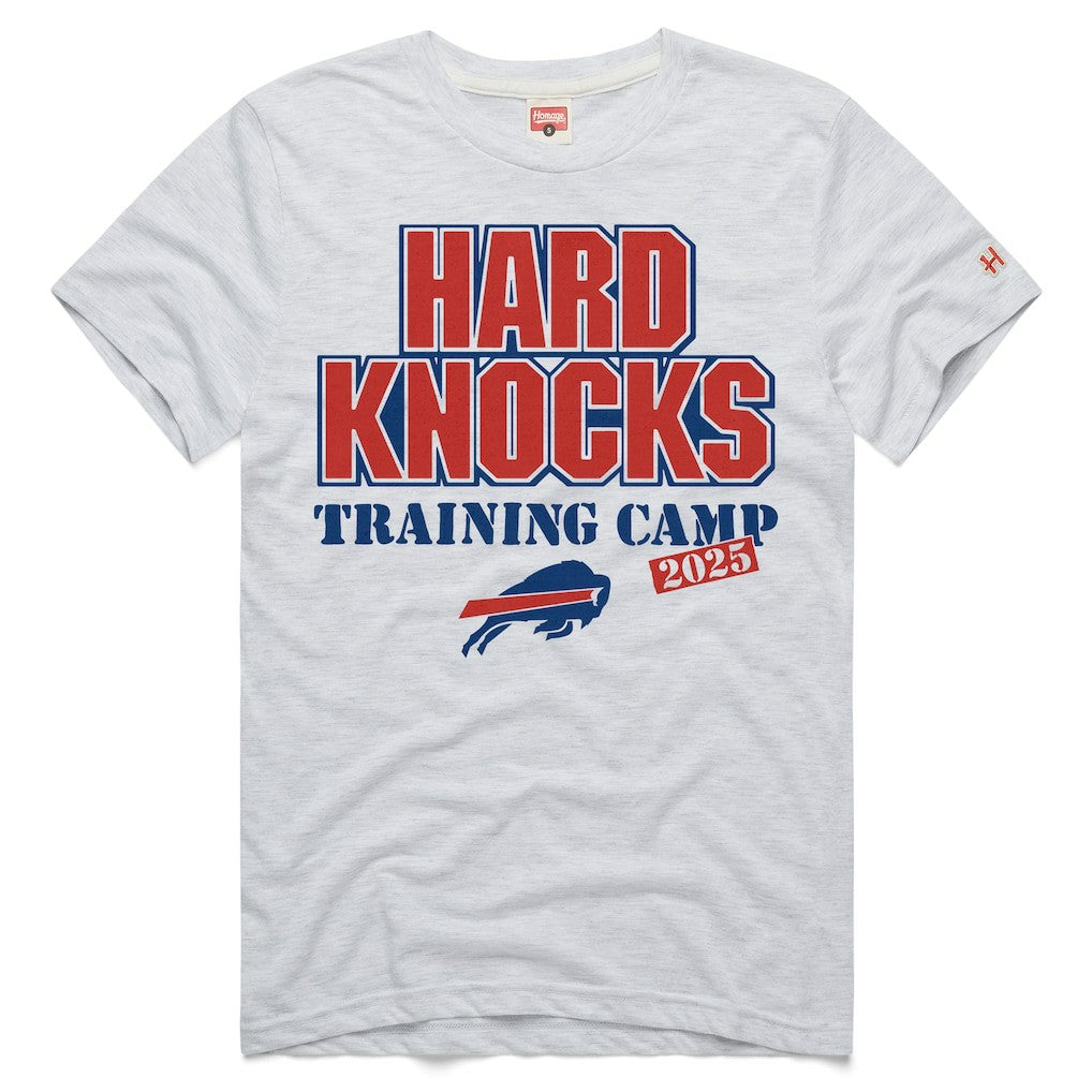 Buffalo Bills Homage 2025 Hard Knocks Training Camp Tri-Blend T-Shirt - Ash T-shirts