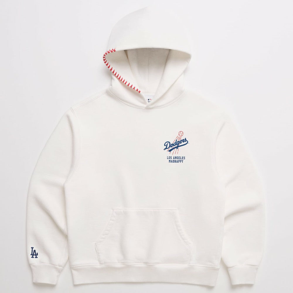 Los Angeles Dodgers Madhappy x MLB Unisex Heavyweight Fleece Hoodie - White Hoodies