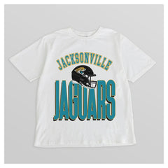 Jacksonville Jaguars Gameday Couture Women's Oversized Classic Fierce Focus T-Shirt - White T-shirts