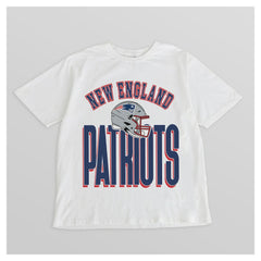 New England Patriots Gameday Couture Women's Oversized Classic Fierce Focus T-Shirt - White T-shirts