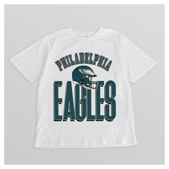 Philadelphia Eagles Gameday Couture Women's Oversized Classic Fierce Focus T-Shirt - White T-shirts