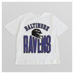 Baltimore Ravens Gameday Couture Women's Oversized Classic Fierce Focus T-Shirt - White T-shirts