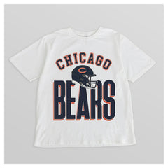 Chicago Bears Gameday Couture Women's Oversized Classic Fierce Focus T-Shirt - White T-shirts