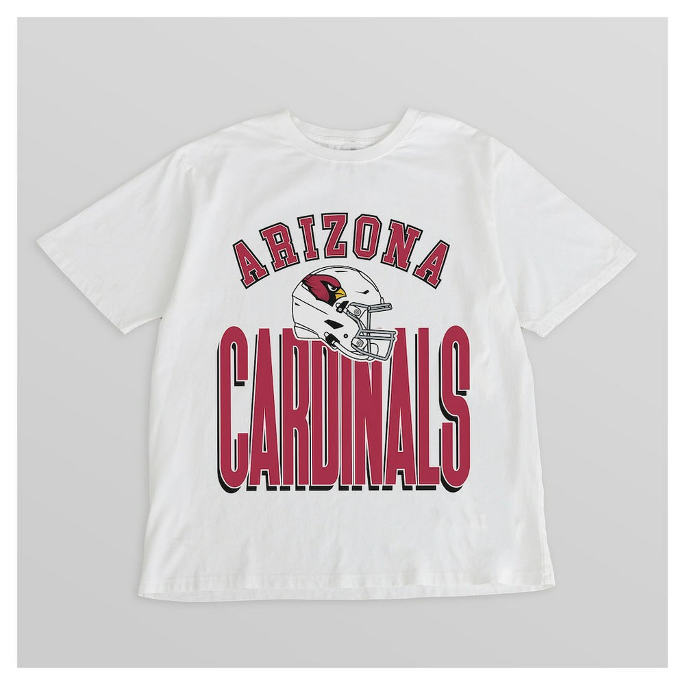 Arizona Cardinals Gameday Couture Women's Oversized Classic Fierce Focus T-Shirt - White T-shirts