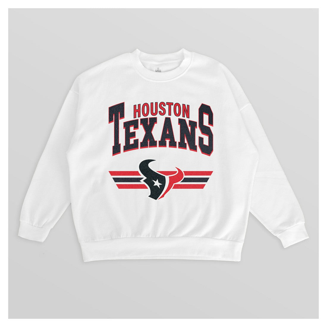 Houston Texans Gameday Couture Women's Swift Strike Premium Oversized Fleece Pullover Sweatshirt - White Pullover