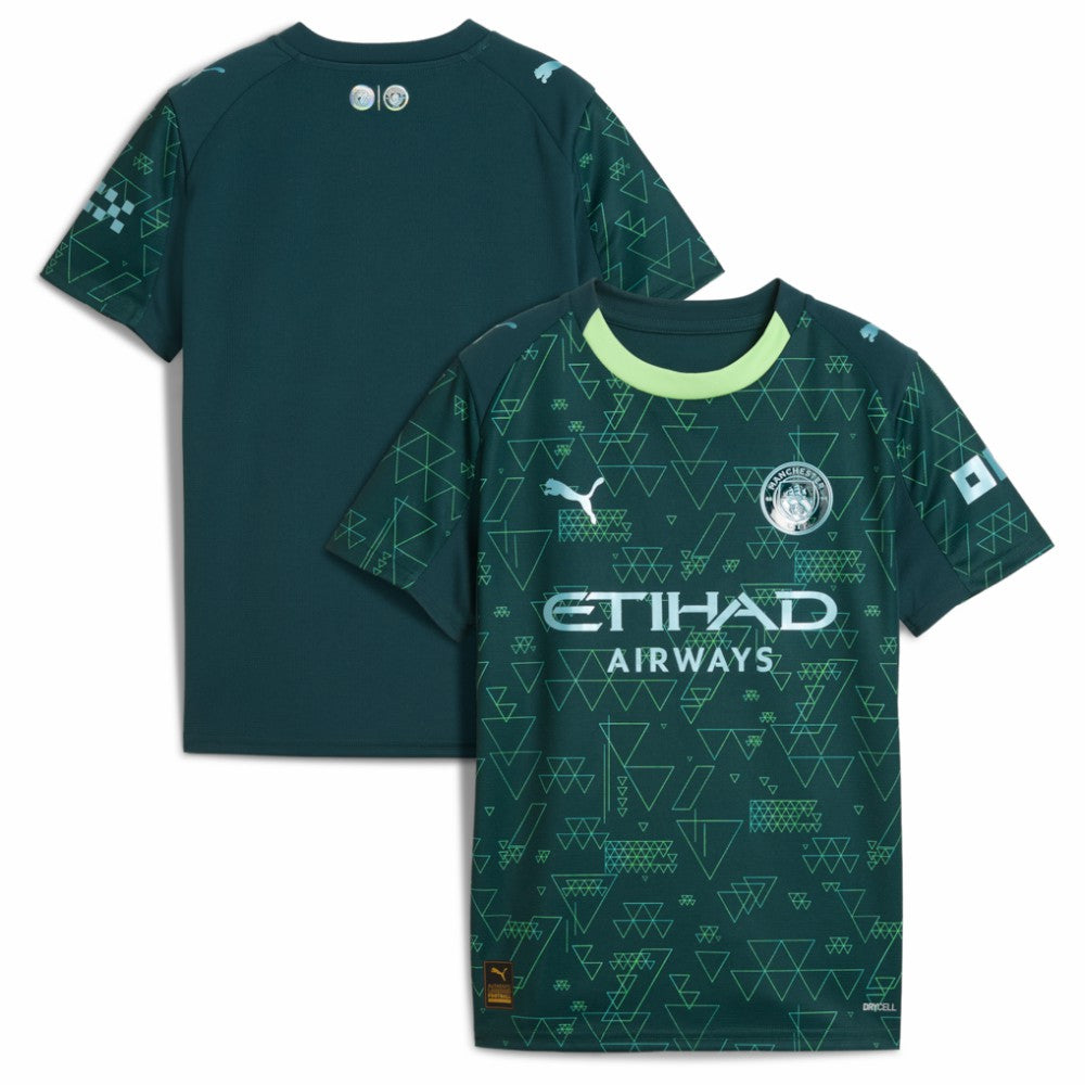 Manchester City x EA SPORTS FC Youth 2025/26 Fourth Jersey Green - Puma on sale