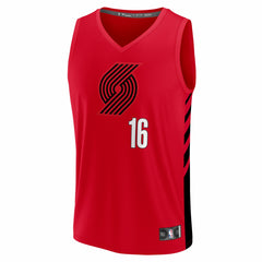 Yang Hansen Portland Trail Blazers Fast Break Replica Jersey Red Statement Edition - Fanatics