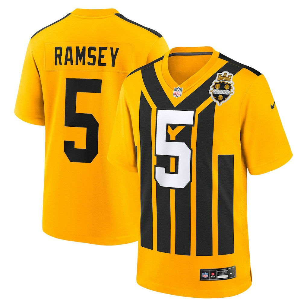Jalen Ramsey Pittsburgh Steelers Alternate 1933 Throwback Game Jersey - Gold Jerseys