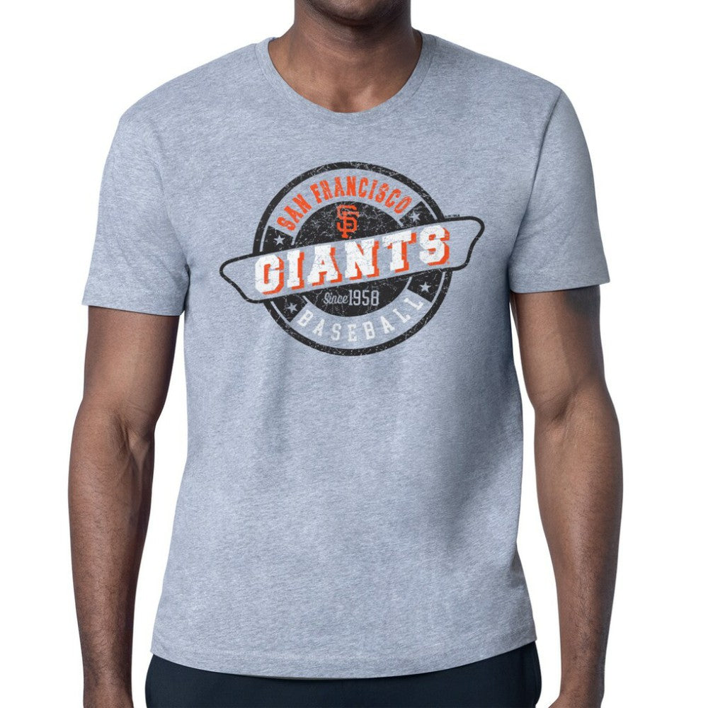 San Francisco Giants Starter Route 66 Team Logo T-Shirt - Heather Gray T-shirts