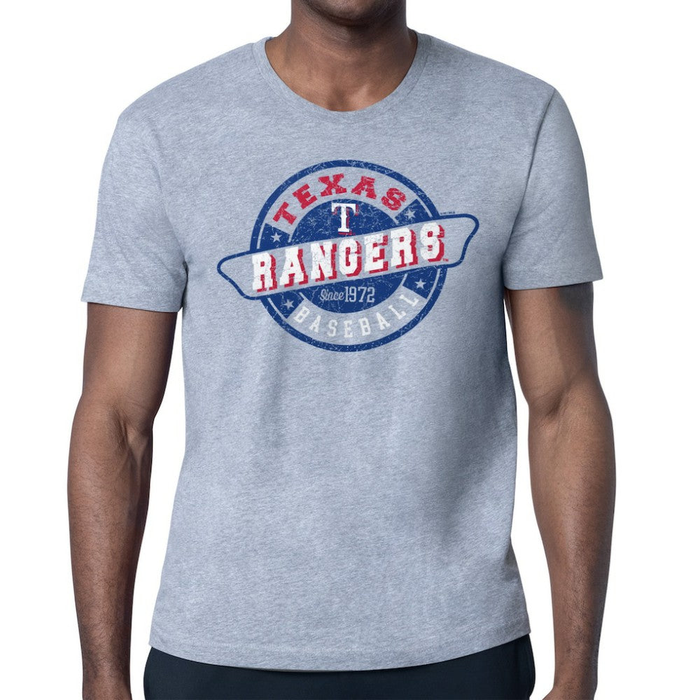 Texas Rangers Starter Route 66 Team Logo T-Shirt - Heather Gray T-shirts