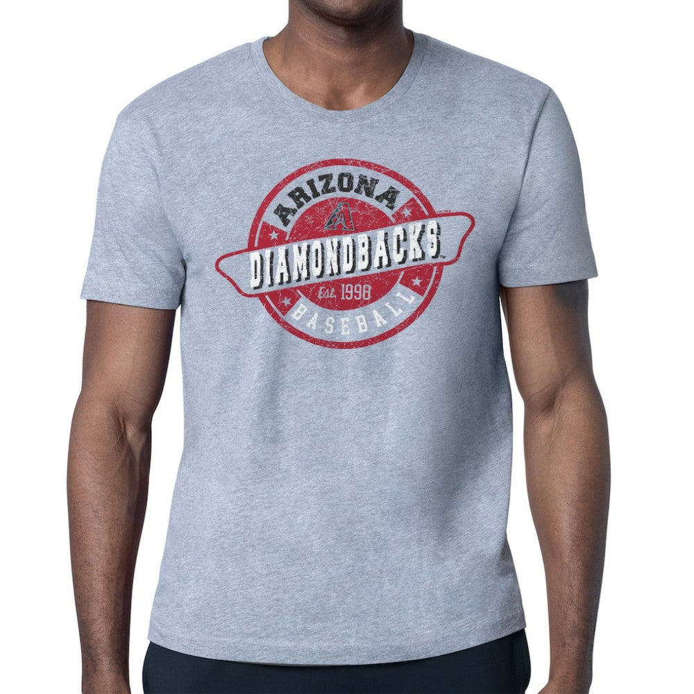 Arizona Diamondbacks Starter Route 66 Team Logo T-Shirt - Heather Gray T-shirts