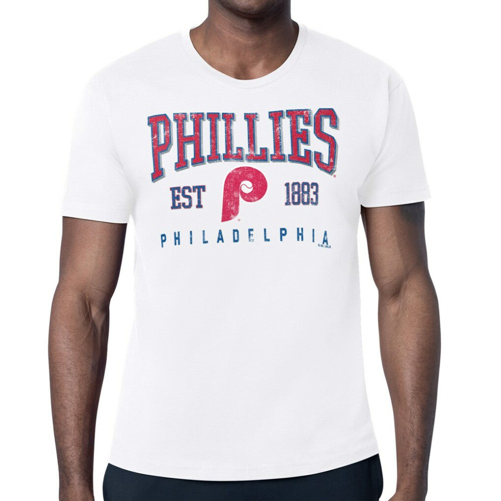 Philadelphia Phillies Starter Distressed Logo T-Shirt - White T-shirts