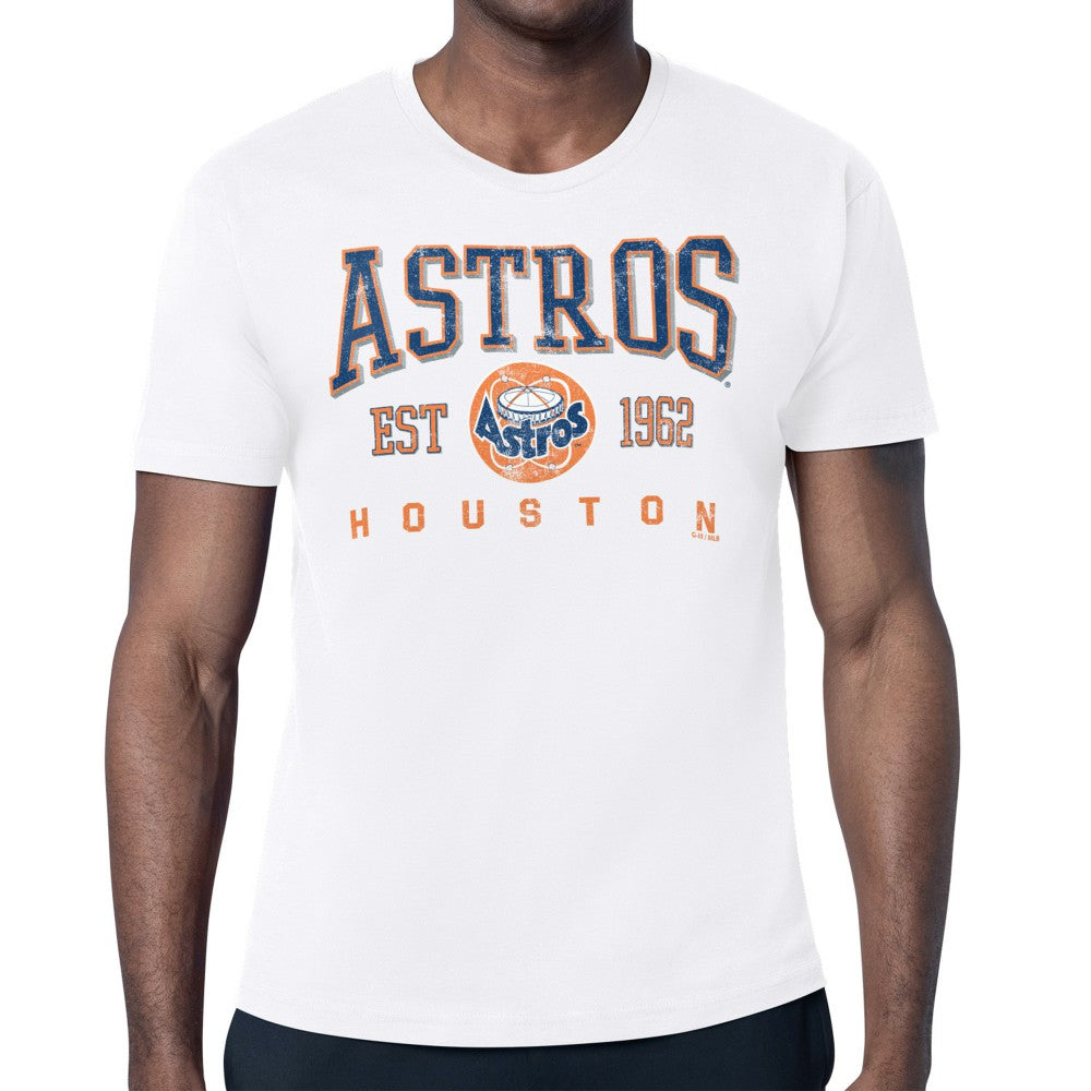 Houston Astros Starter Distressed Logo T-Shirt - White T-shirts