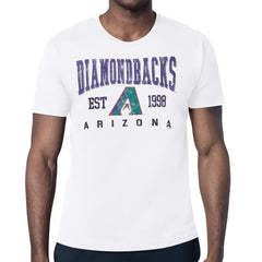 Arizona Diamondbacks Starter Distressed Logo T-Shirt - White T-shirts