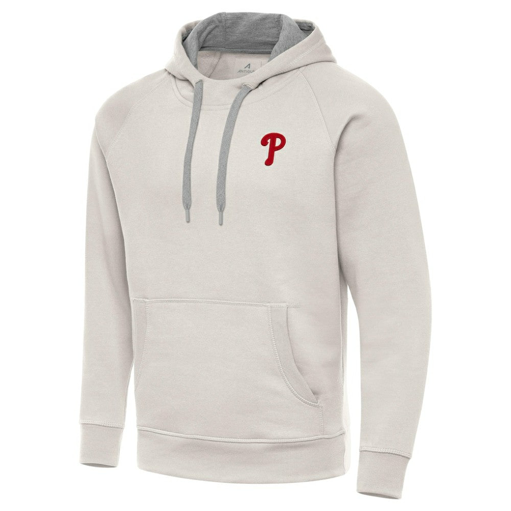 Philadelphia Phillies Antigua Victory Pullover Hoodie - Cream Hoodies