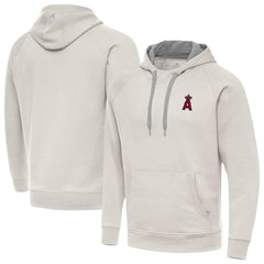 Los Angeles Angels Antigua Victory Pullover Hoodie - Cream Hoodies