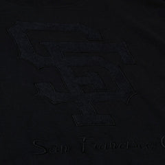 San Francisco Giants Mitchell & Ness Women's Cooperstown Collection Phantom Cropped T-Shirt - Black T-shirts