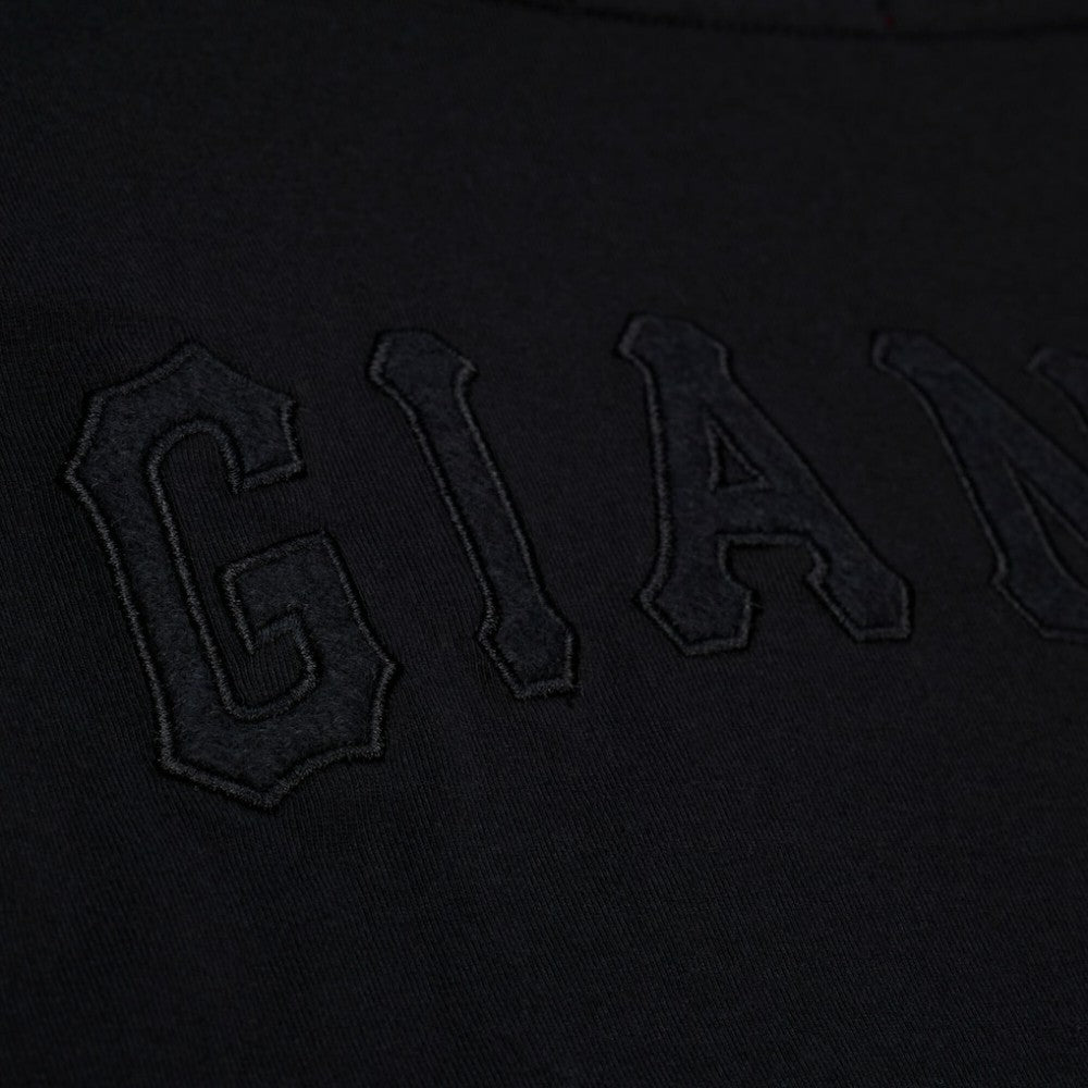 San Francisco Giants Mitchell & Ness Women's Cooperstown Collection Phantom Cropped T-Shirt - Black T-shirts