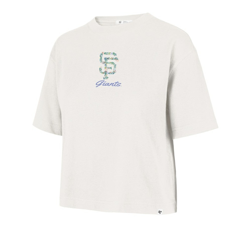 San Francisco Giants '47 Women's Full Bloom Cropped T-Shirt - Natural T-shirts
