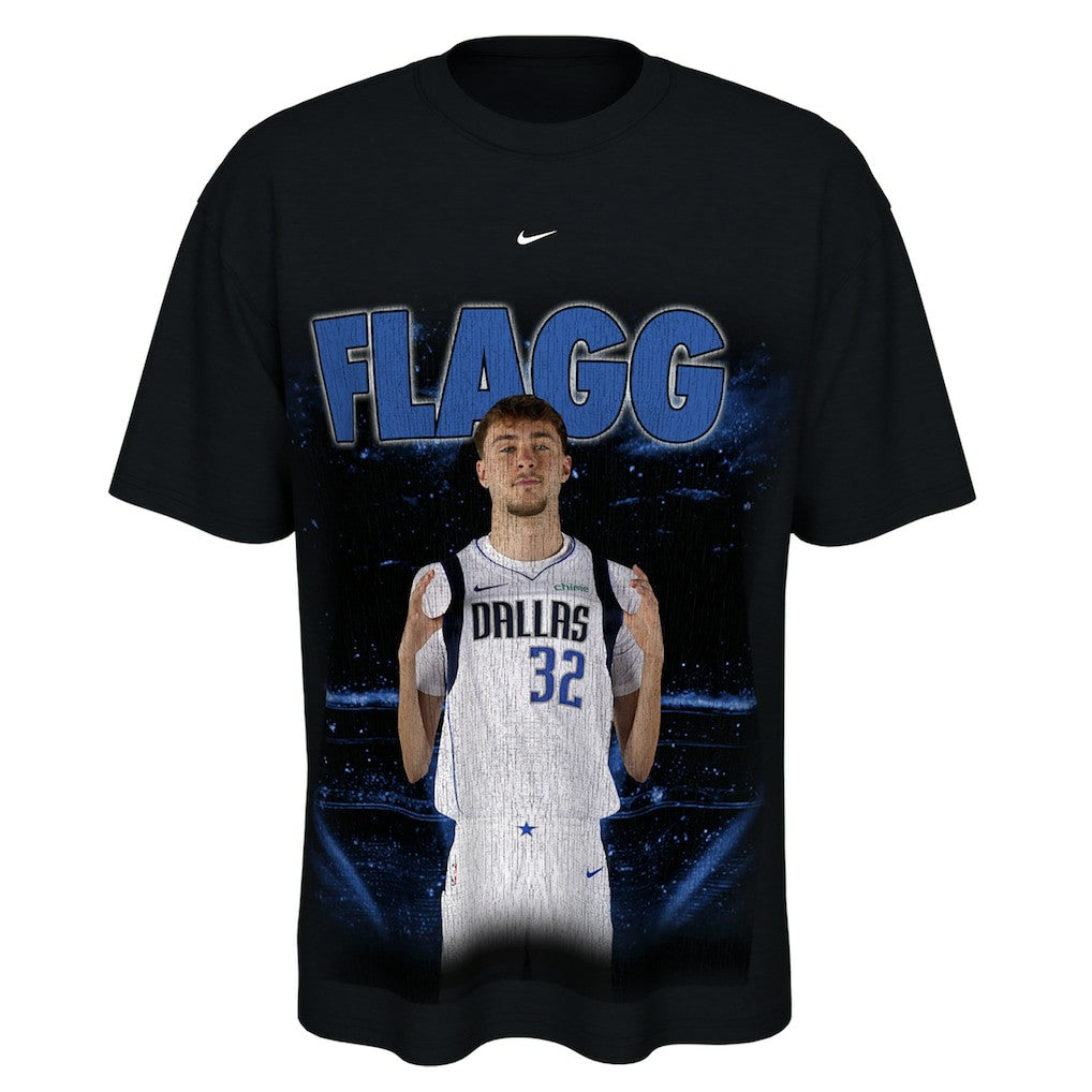 Cooper Flagg Dallas Mavericks Unisex New Faces x New Places T-Shirt Black - Nike