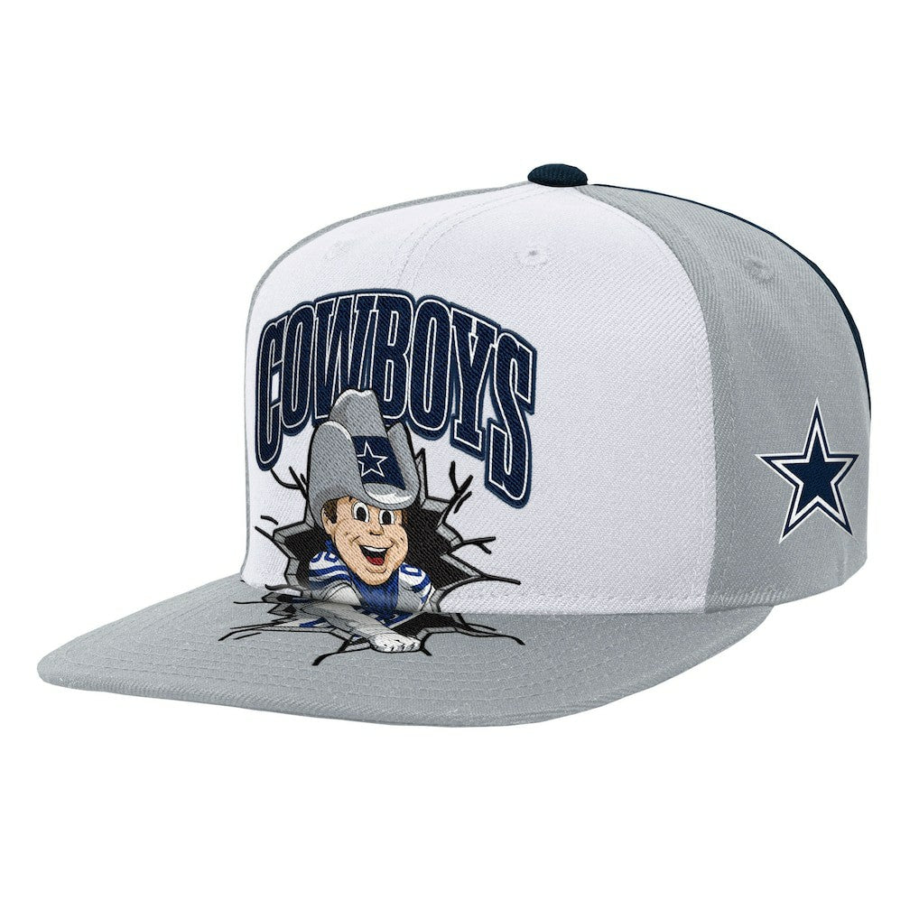 Dallas Cowboys Youth Team Mascot Snapback Hat - Gray Hats