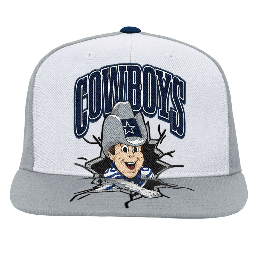 Dallas Cowboys Youth Team Mascot Snapback Hat - Gray Hats