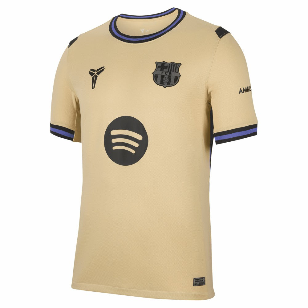 Lamine Yamal Barcelona 2025/26 Away Stadium Replica Jersey Gold - Nike online
