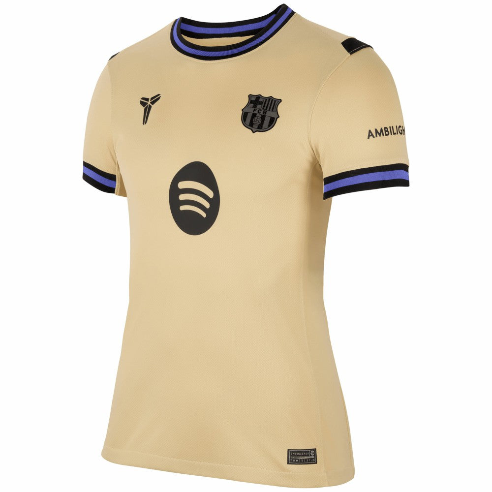Lamine Yamal Barcelona Women's 2025/26 Away Stadium Replica Jersey Gold - Nike outlet