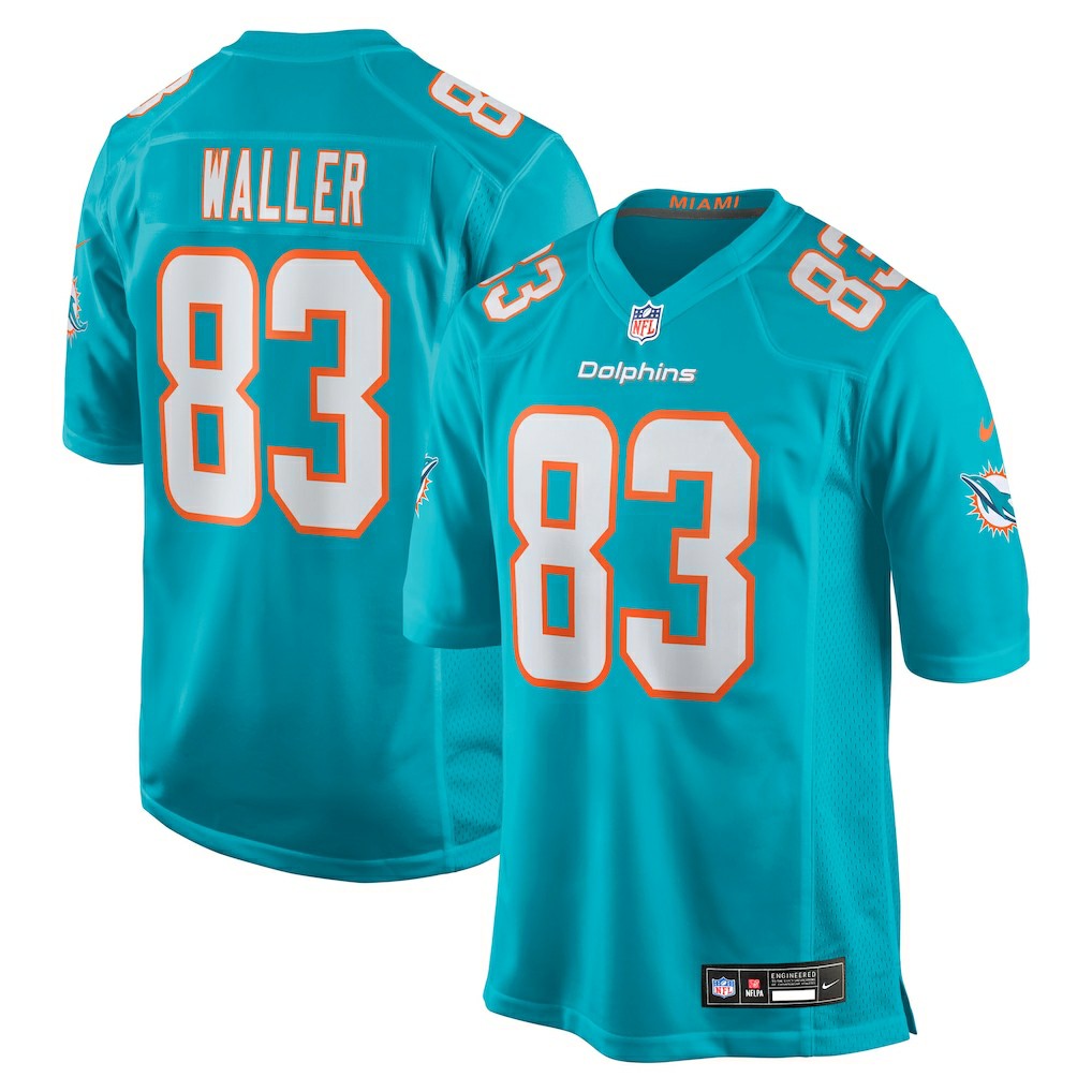 Darren Waller Miami Dolphins Team Game Jersey - Aqua Jerseys