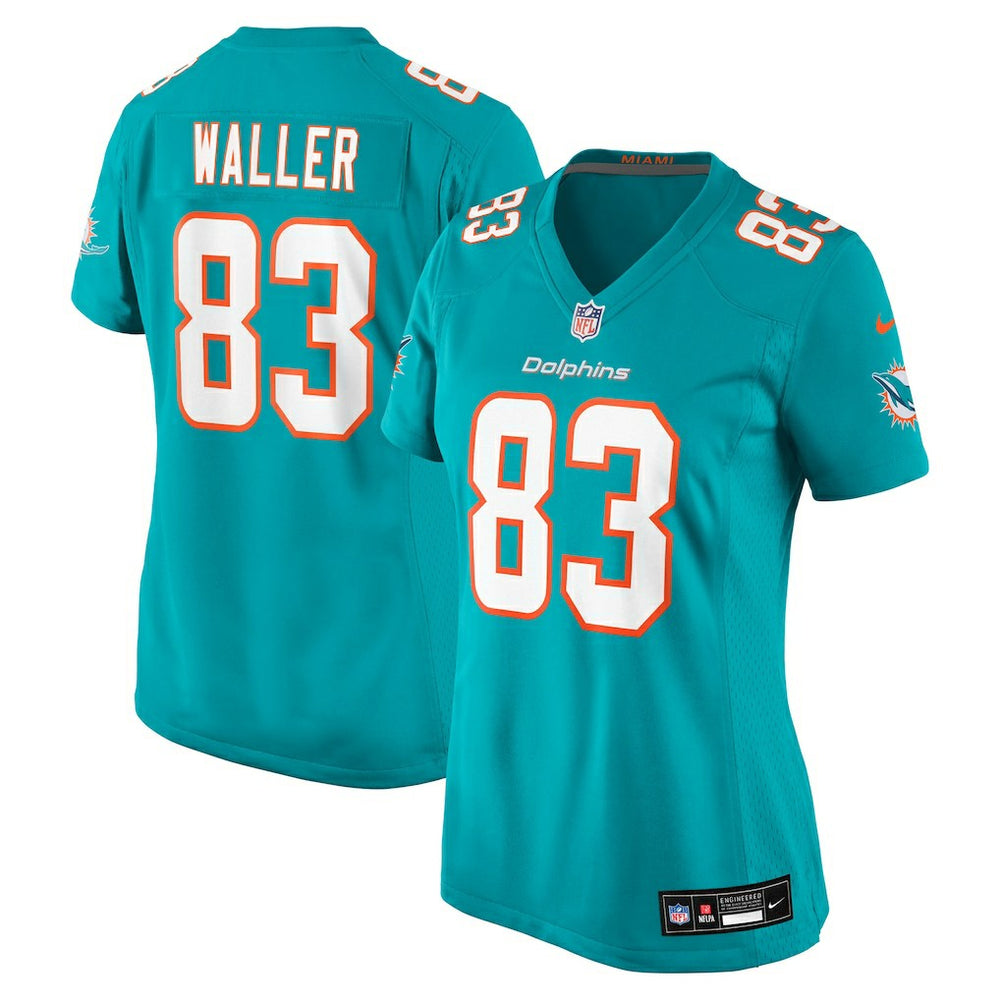 Darren Waller Miami Dolphins Women's Team Game Jersey - Aqua Jerseys