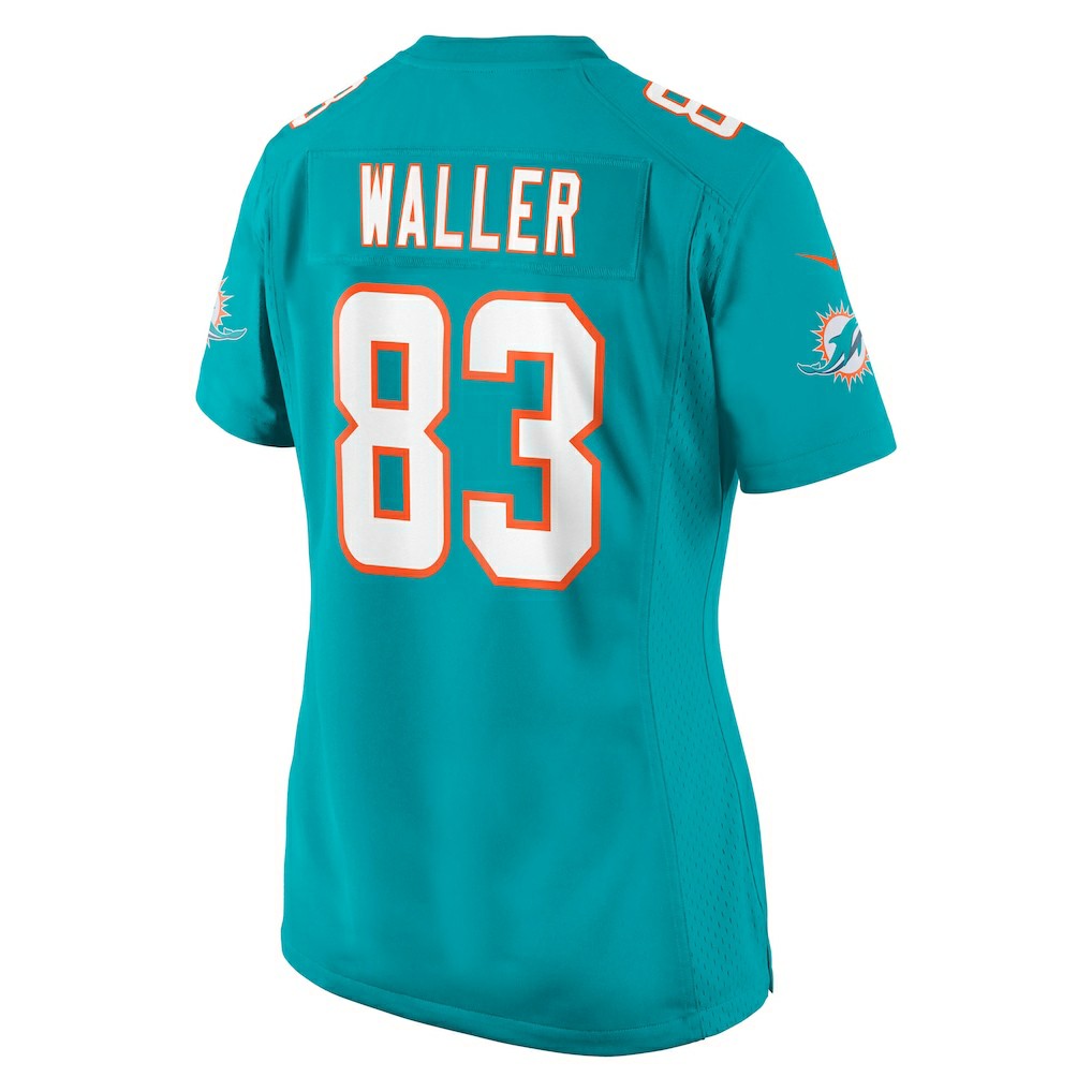 Darren Waller Miami Dolphins Women's Team Game Jersey - Aqua Jerseys