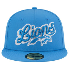 Detroit Lions New Era Born x Raised 59FIFTY Fitted Hat - Blue Hats