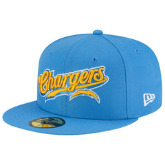 Los Angeles Chargers New Era Born x Raised 59FIFTY Fitted Hat - Powder Blue Hats