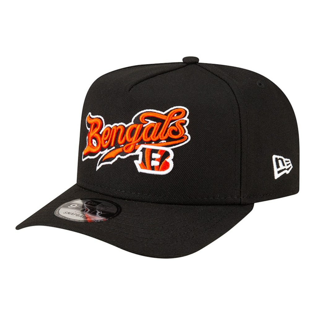 Cincinnati Bengals New Era Born x Raised A-Frame 9FIFTY Snapback Hat - Black Hats