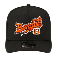 Cincinnati Bengals New Era Born x Raised A-Frame 9FIFTY Snapback Hat - Black Hats