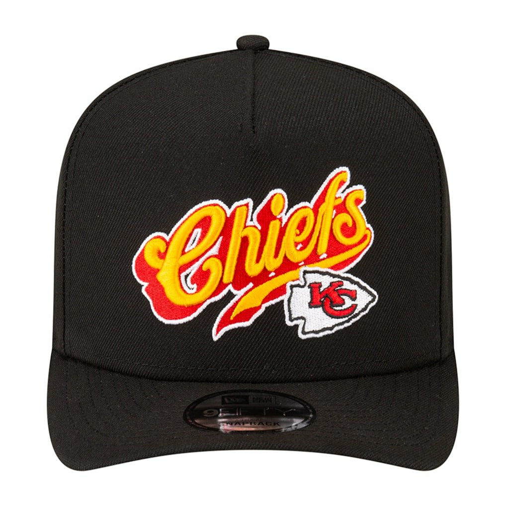 Kansas City Chiefs New Era Born x Raised A-Frame 9FIFTY Snapback Hat - Black Hats