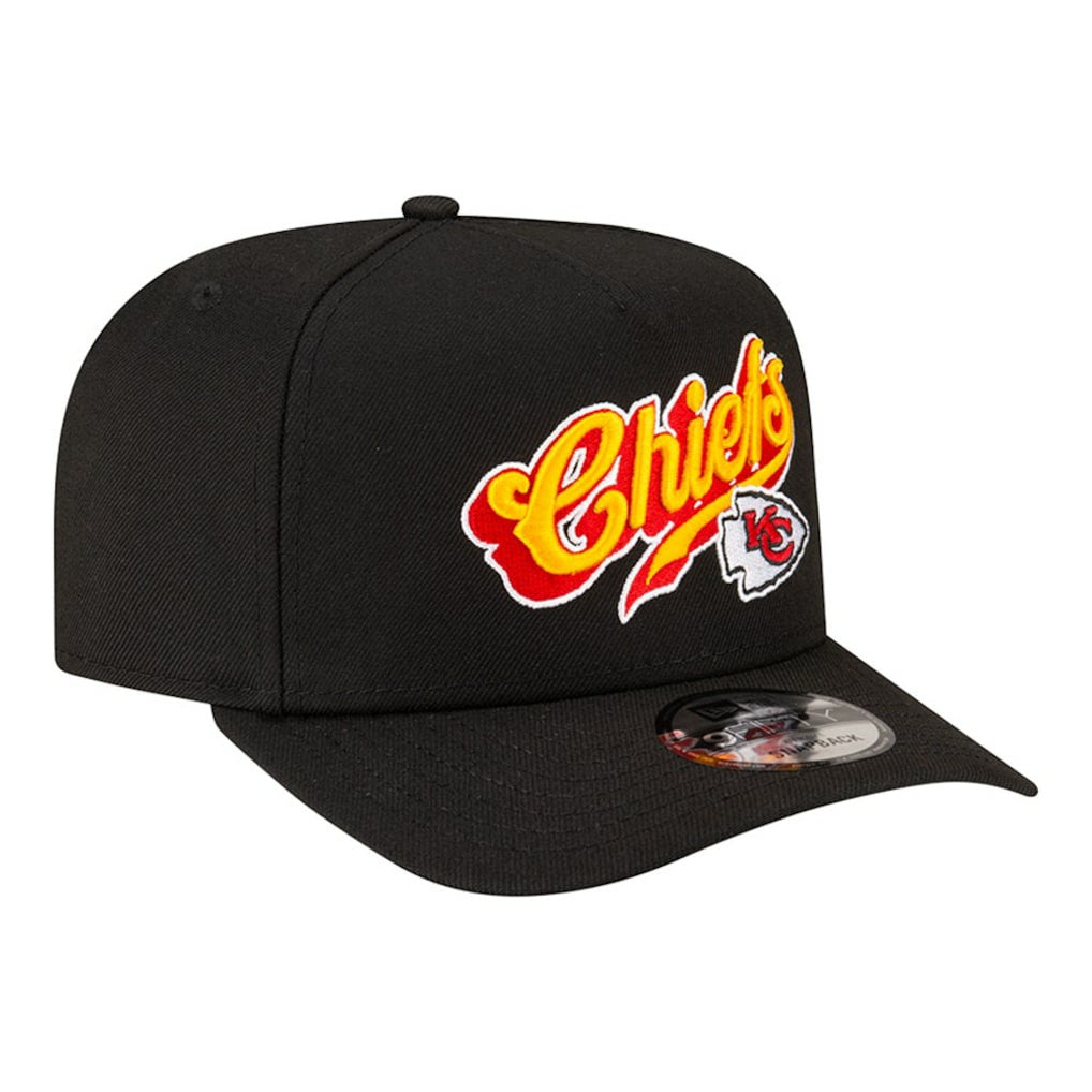 Kansas City Chiefs New Era Born x Raised A-Frame 9FIFTY Snapback Hat - Black Hats