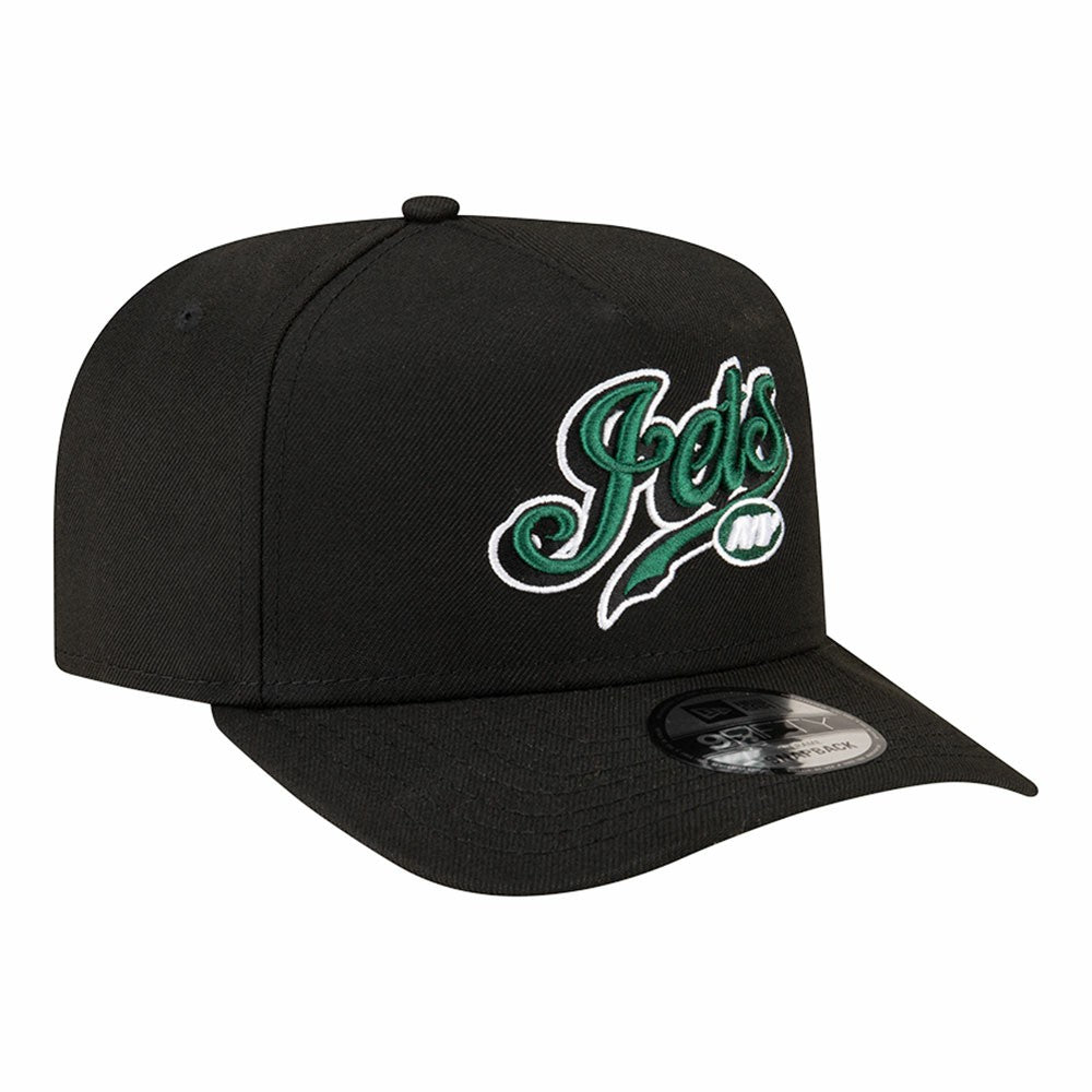 New York Jets New Era Born x Raised A-Frame 9FIFTY Snapback Hat - Black Hats