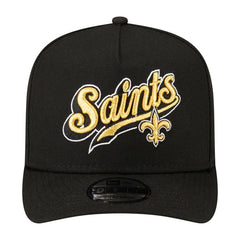 New Orleans Saints New Era Born x Raised A-Frame 9FIFTY Snapback Hat - Black Hats