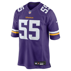 Eric Wilson Minnesota Vikings Team Game Jersey - Purple Jerseys