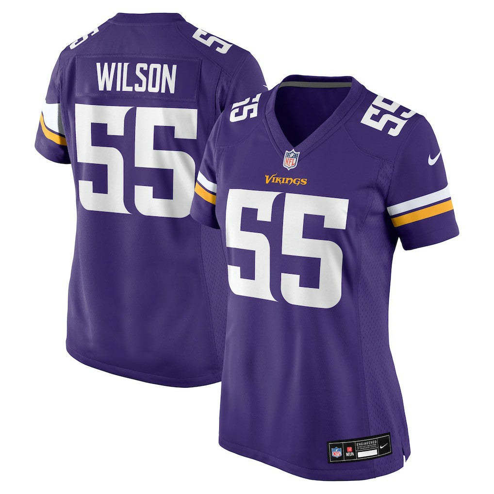 Eric Wilson Minnesota Vikings Women's Team Game Jersey - Purple Jerseys