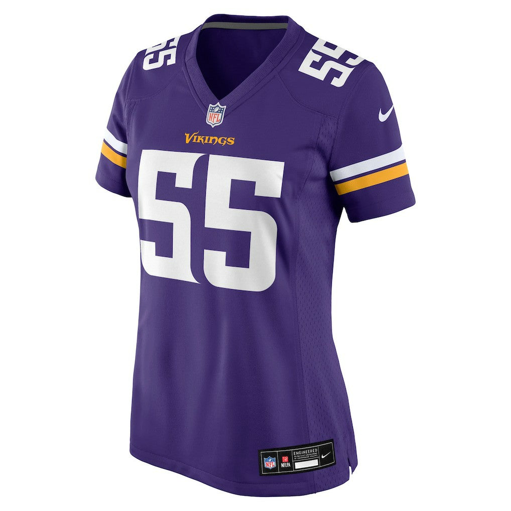 Eric Wilson Minnesota Vikings Women's Team Game Jersey - Purple Jerseys