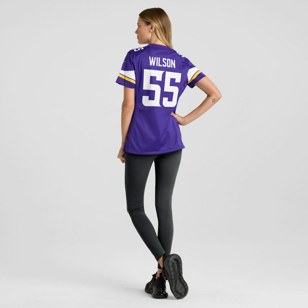 Eric Wilson Minnesota Vikings Women's Team Game Jersey - Purple Jerseys