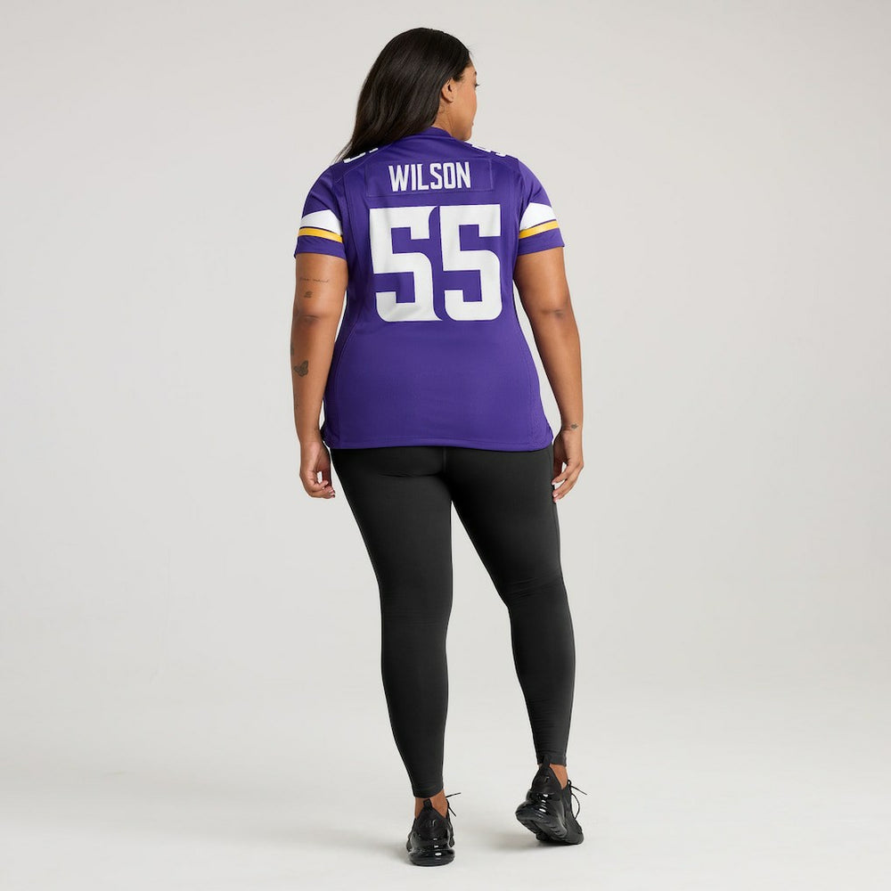 Eric Wilson Minnesota Vikings Women's Team Game Jersey - Purple Jerseys