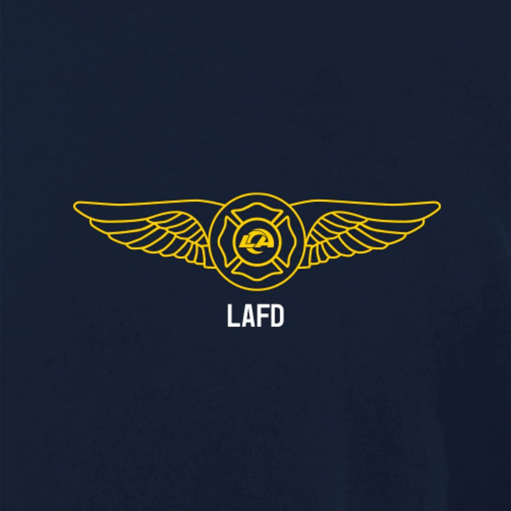Los Angeles Rams x LAFD New Era Air Ops T-Shirt - Navy T-shirts